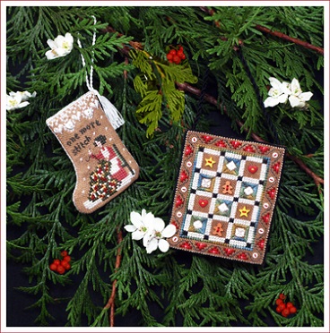 click here to view larger image of Gingerbread Quilty Ornaments (chart)