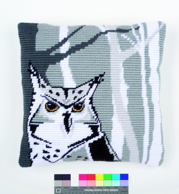 click here to view larger image of Hella (Owl) Cushion (needlepoint)