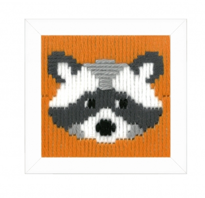 click here to view larger image of Walter (Raccoon) Long Stitch (needlepoint)