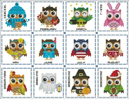 click here to view larger image of Hooties Year Round Minis 2 (chart)