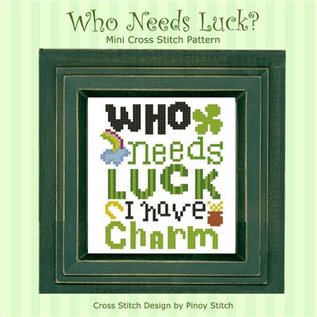 click here to view larger image of Quotables - Who Needs Luck (chart)