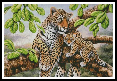 click here to view larger image of Leopard and Cub  (Howard Robinson) (chart)