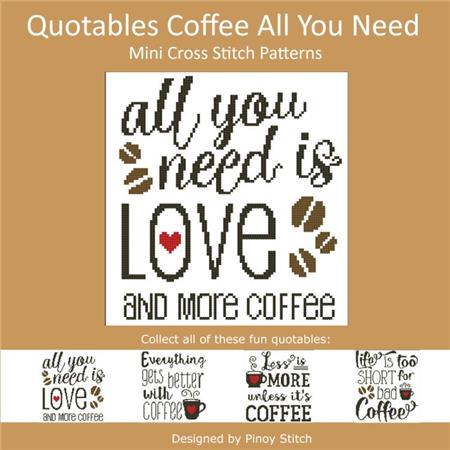 click here to view larger image of Quotables - Coffee All You Need (chart)
