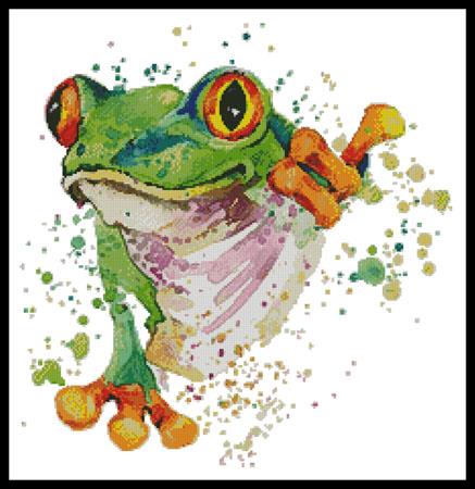 click here to view larger image of Watercolour Frog  (Lena Faenkova) (chart)
