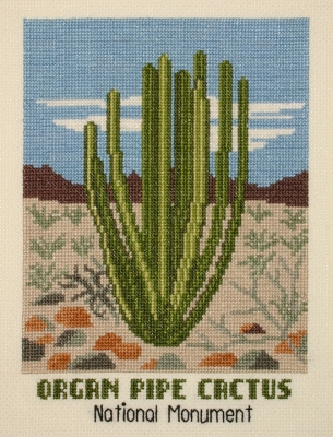 click here to view larger image of Organ Pipe Cactus (counted cross stitch kit)