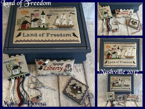 click here to view larger image of Land of Freedom Sewing Box (chart)