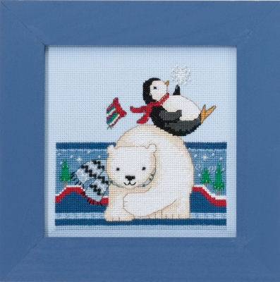 click here to view larger image of Polar Opposites - Polar Play (counted cross stitch kit)