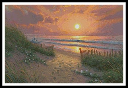 click here to view larger image of Morning Glories Painting  (Mark Keathley) (chart)