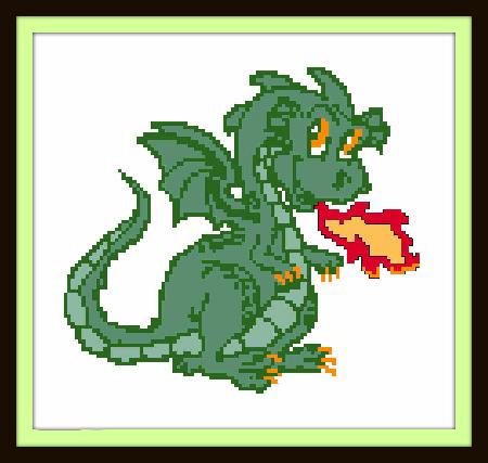 click here to view larger image of Cute Dragon (chart)