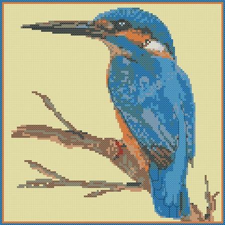 click here to view larger image of Bird Series - Kingfisher (chart)