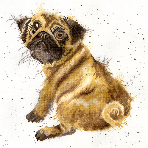 click here to view larger image of Pug (counted cross stitch kit)
