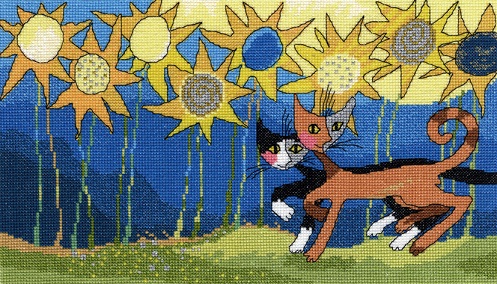 click here to view larger image of Sunflower Way (counted cross stitch kit)