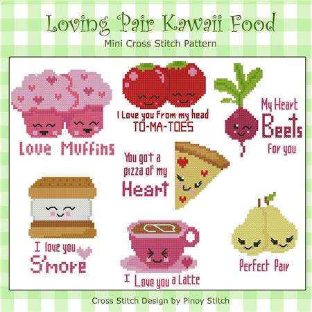 click here to view larger image of Loving Pair Kawaii Cute Food Collection (chart)