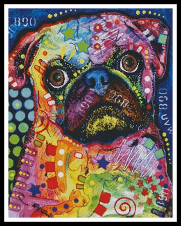 click here to view larger image of Abstract Pug  (Dean Russo) (chart)
