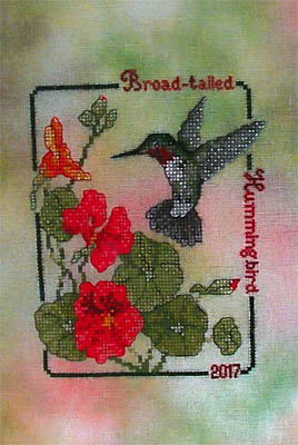 click here to view larger image of Broad Tailed Hummingbird - 2017 Commemorative (chart)