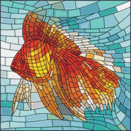 click here to view larger image of Stained Glass Goldfish (chart)