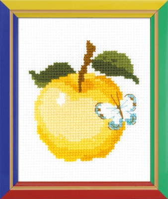 click here to view larger image of Apple (counted cross stitch kit)