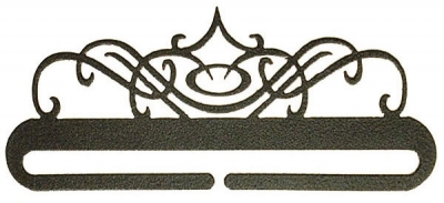 click here to view larger image of Windy Scroll Split Bottom Bellpull - Charcoal - 6in (accessory)