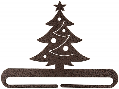 click here to view larger image of Christmas Tree Split Bottom Bellpull - Copper Vein - 6in (accessory)