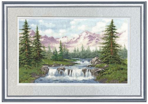 click here to view larger image of Mountain Landscape (counted cross stitch kit)