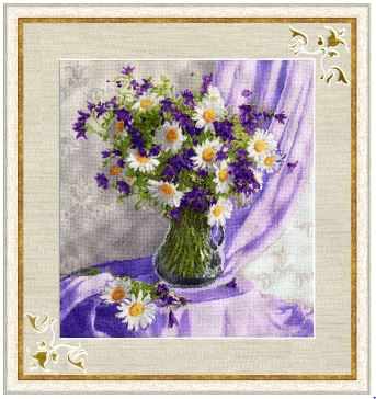 click here to view larger image of Lilac Still Life (counted cross stitch kit)