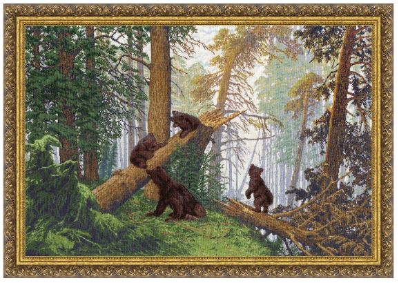 click here to view larger image of Morning in a Pine Forest (counted cross stitch kit)