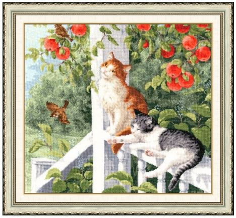 click here to view larger image of On The Porch (counted cross stitch kit)