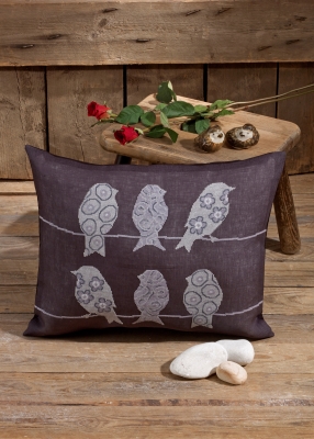 click here to view larger image of Birds Pillow (counted cross stitch kit)