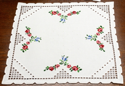 click here to view larger image of Hardanger Doily (Hardanger and Cut Work)