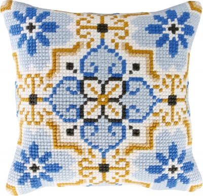 click here to view larger image of Lilies Pillow (needlepoint)