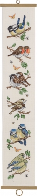 click here to view larger image of Birds Garden Bellpull (counted cross stitch kit)