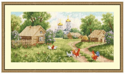 click here to view larger image of Morning in the Village (counted cross stitch kit)