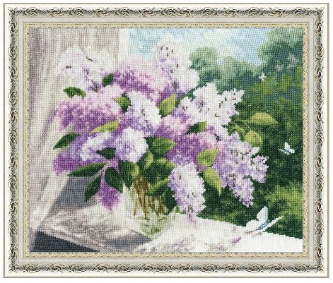 click here to view larger image of Lilac Spring (counted cross stitch kit)