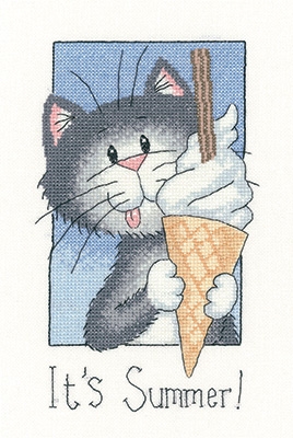 click here to view larger image of Its Summer - Cats Rule (Aida) (counted cross stitch kit)