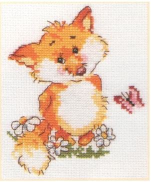 click here to view larger image of Little Fox (counted cross stitch kit)