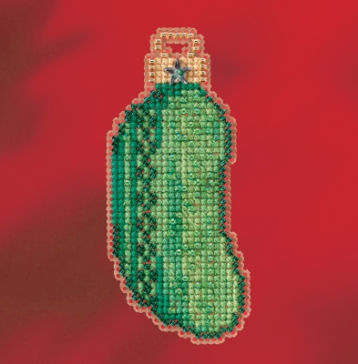 click here to view larger image of Christmas Pickle - 2017 Winter Series (counted cross stitch kit)