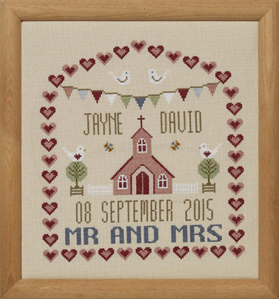click here to view larger image of Chapel Wedding Sampler - Chart Only (chart)