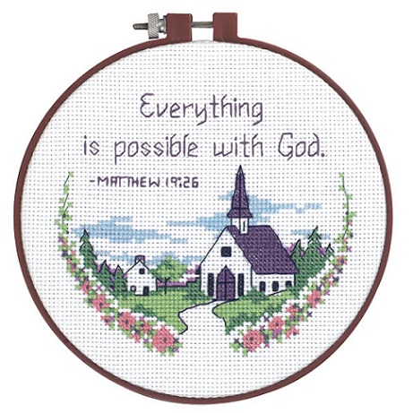 click here to view larger image of Everything Is Possible - Learn A Craft (counted cross stitch kit)