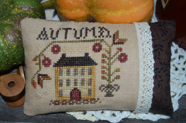 click here to view larger image of Autumn Pin Pillow (chart)