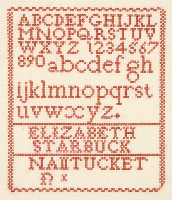 click here to view larger image of Elizabeth Starbuck Sampler (counted cross stitch kit)
