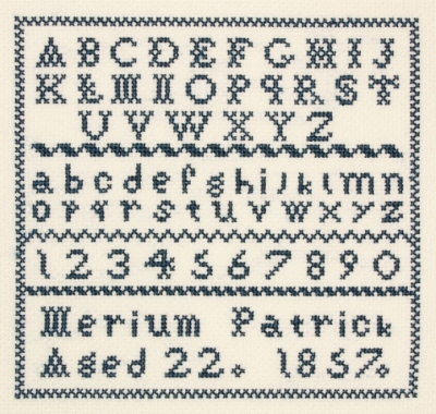 click here to view larger image of Merium Patrick Sampler, The (counted cross stitch kit)