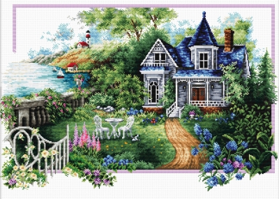 click here to view larger image of Summer Comes (stamped cross stitch kit)
