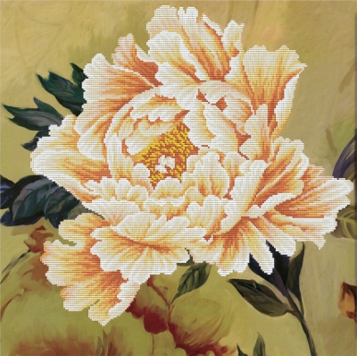 click here to view larger image of Blooming Peony 2 - No Count Cross Stitch (stamped cross stitch kit)