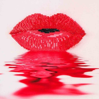 click here to view larger image of Hot Lips (Diamond Embroidery)
