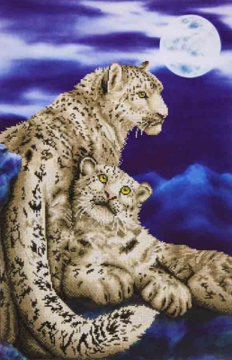 click here to view larger image of Snow Leopard (Diamond Embroidery)