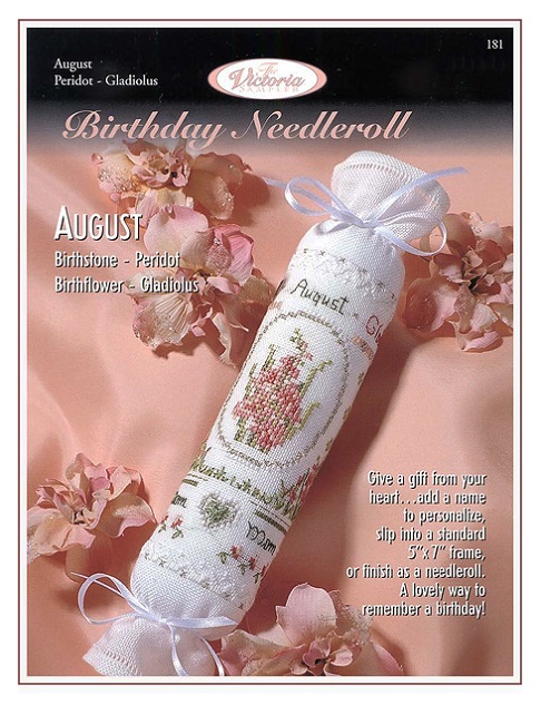 click here to view larger image of August Birthday Needleroll (chart)