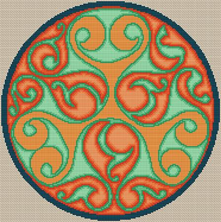 click here to view larger image of Celtic Triple Swirl (chart)