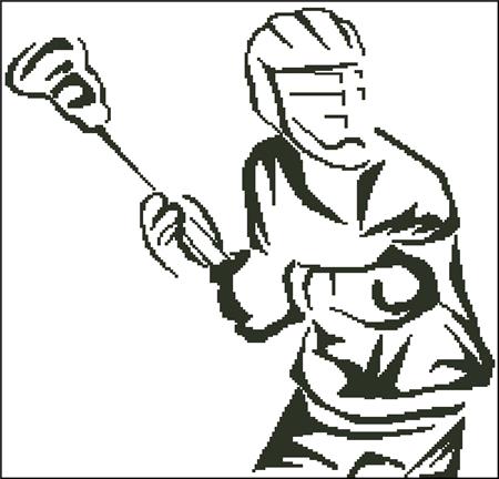 click here to view larger image of Lacrosse Player Silhouette (chart)