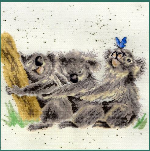 click here to view larger image of Three Of A Kind (counted cross stitch kit)
