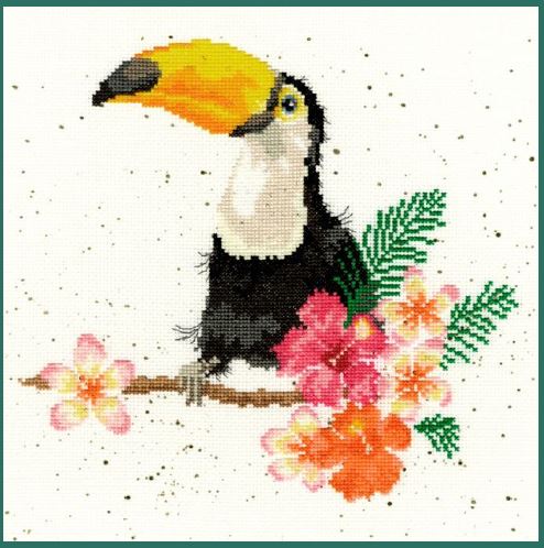 click here to view larger image of Toucan Of My Affection (counted cross stitch kit)